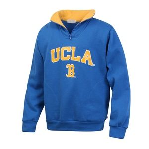 UCLA Bruins Boys Zip Collar Fleece Sweater